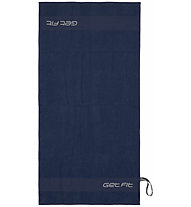 Get Fit Telo Jacquard - asciugamano da palestra, Dark Blue