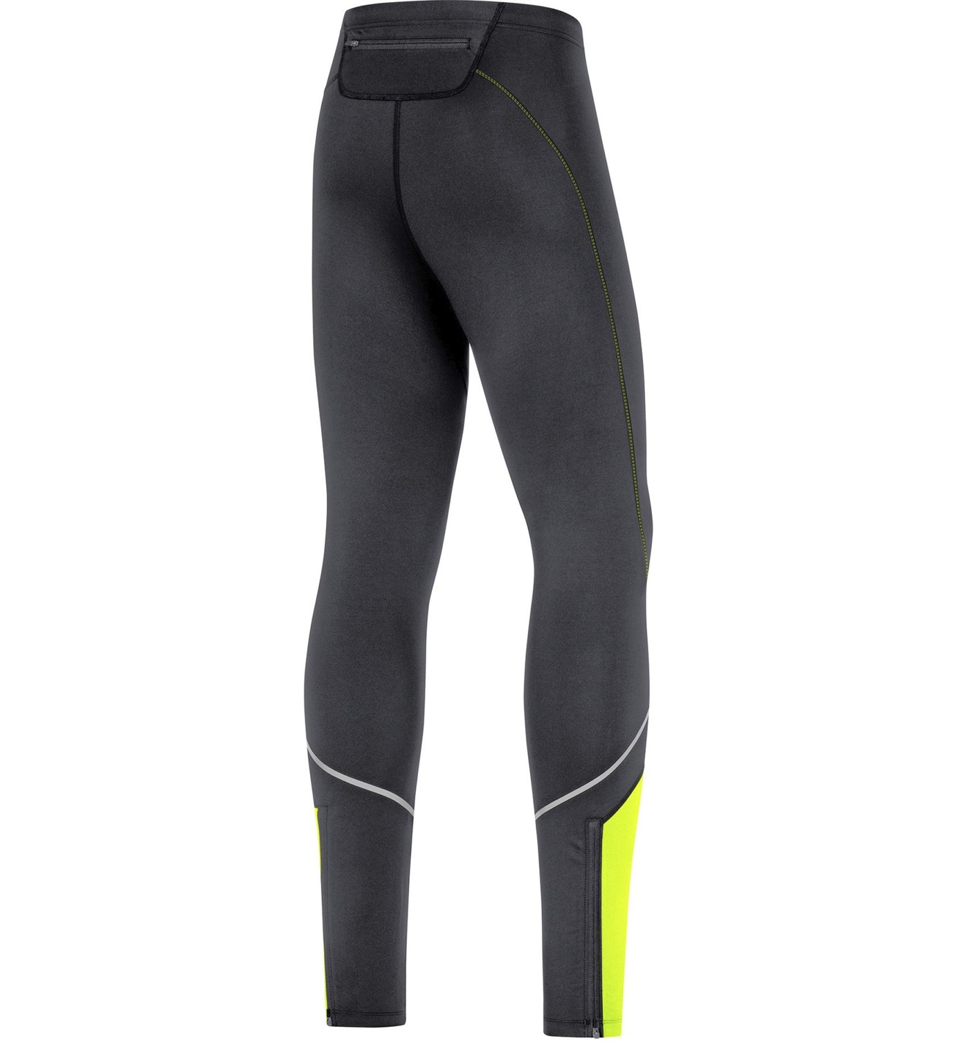 Winter Funktions Laufhose Lang Neon Schwarz L | Thermo Lauftight Für