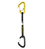 Grivel Alpine Plume Captive - rinvio arrampicata, Black-Yellow / 16 cm