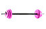 Gymstick 20kg Pump Set - Langhantelset, Black/Pink
