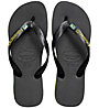 Havaianas Brasil Layers - Zehensandale, Black