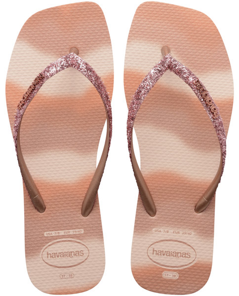 Havaianas Styleslim Square Glitter Party - Zehensandalen - Damen, Gr. 35/36 BR