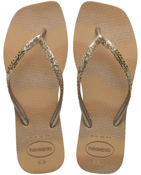 Havaianas Styleslim Square Glitter Party - Zehensandalen - Damen, Gr. 35/36 BR
