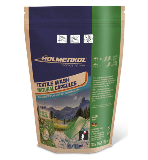 Holmenkol Textile Wash Natural Capsules - Detergente