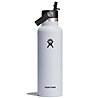 Hydro Flask 21 oz Standard Flex Straw Cap - borraccia, White