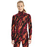 Icebreaker 250 Vertex Half Zip - maglia maniche lunghe - donna, Red/Black/Orange