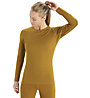 Icebreaker 260 Tech Crewe - maglietta tecnica - donna, Dark Yellow