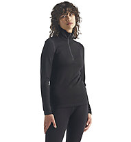 Icebreaker 260 Tech Half Zip - maglietta tecnica a maniche lunghe - donna, Black