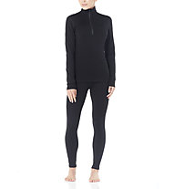 Icebreaker 260 Tech Long - maglietta tecnica - donna, Black
