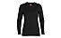 Icebreaker 260 Tech LS Crewe - maglietta tecnica a maniche lunghe - donna, Black