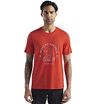 Icebreaker M Tech Lite II SS Canopy C - T-shirt tecnica - uomo, Red