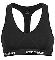 Icebreaker Sprite - reggiseno sportivo a supporto leggero - donna, Black
