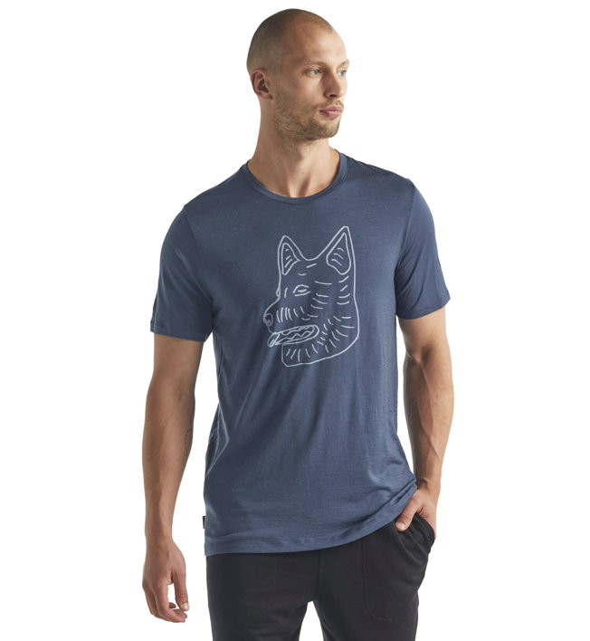 Icebreaker Tech Lite SS Crewe Farm Dog - t-shirt - uomo, Dark Blue
