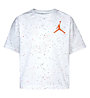 Jordan Color Mix Speckle Aop - T-Shirt - Mädchen, White
