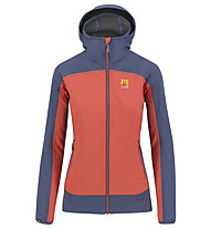 Karpos Parete W - giacca con cappuccio - donna, Orange/Blue