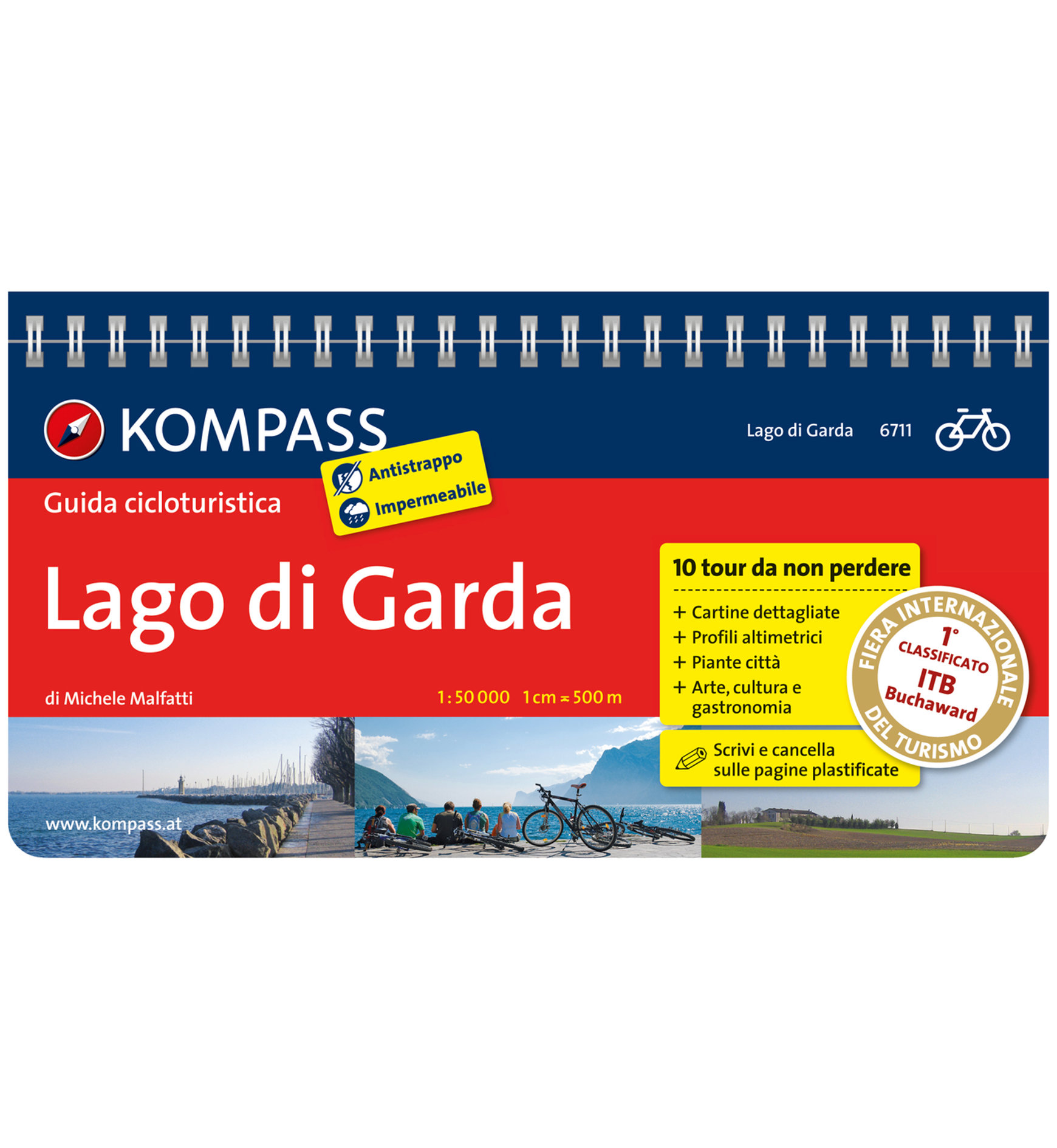 Kompass Karte N.6711: Lago di Garda 1:50.000