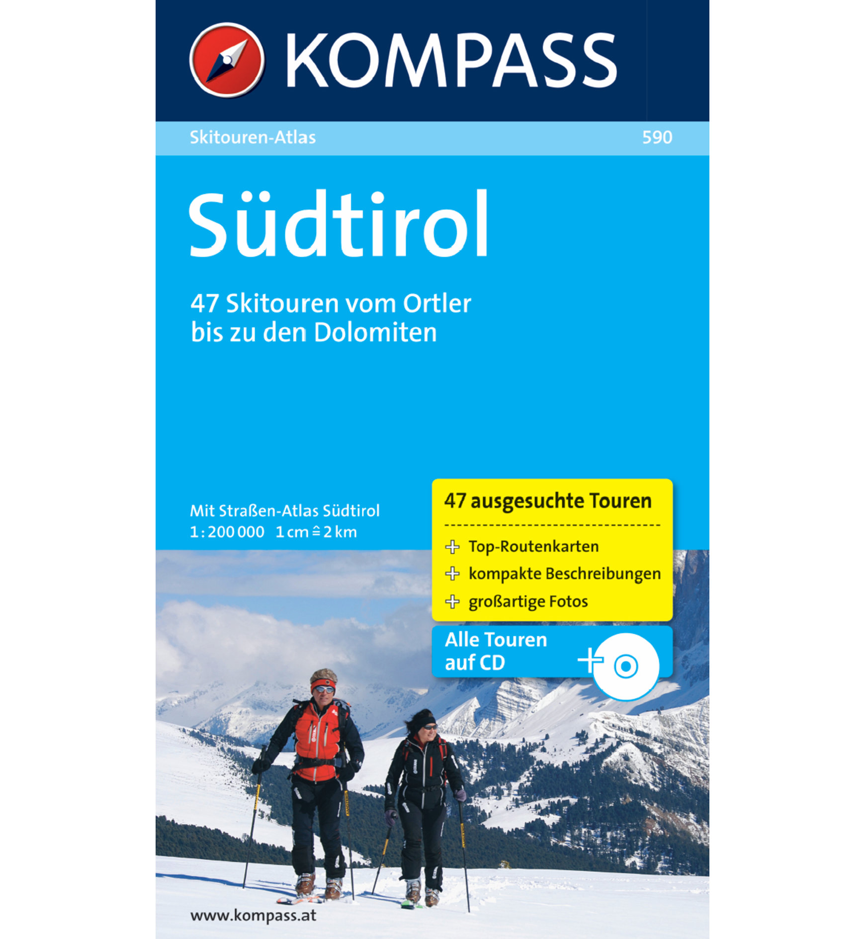 Kompass Skitouren-Atlas Südtirol
