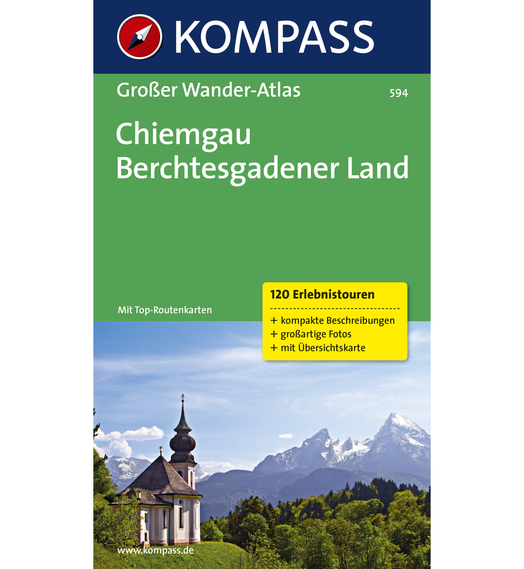 Kompass Karte Nr. 594 Chiemgau Berchesgadener Land | Sportler.com
