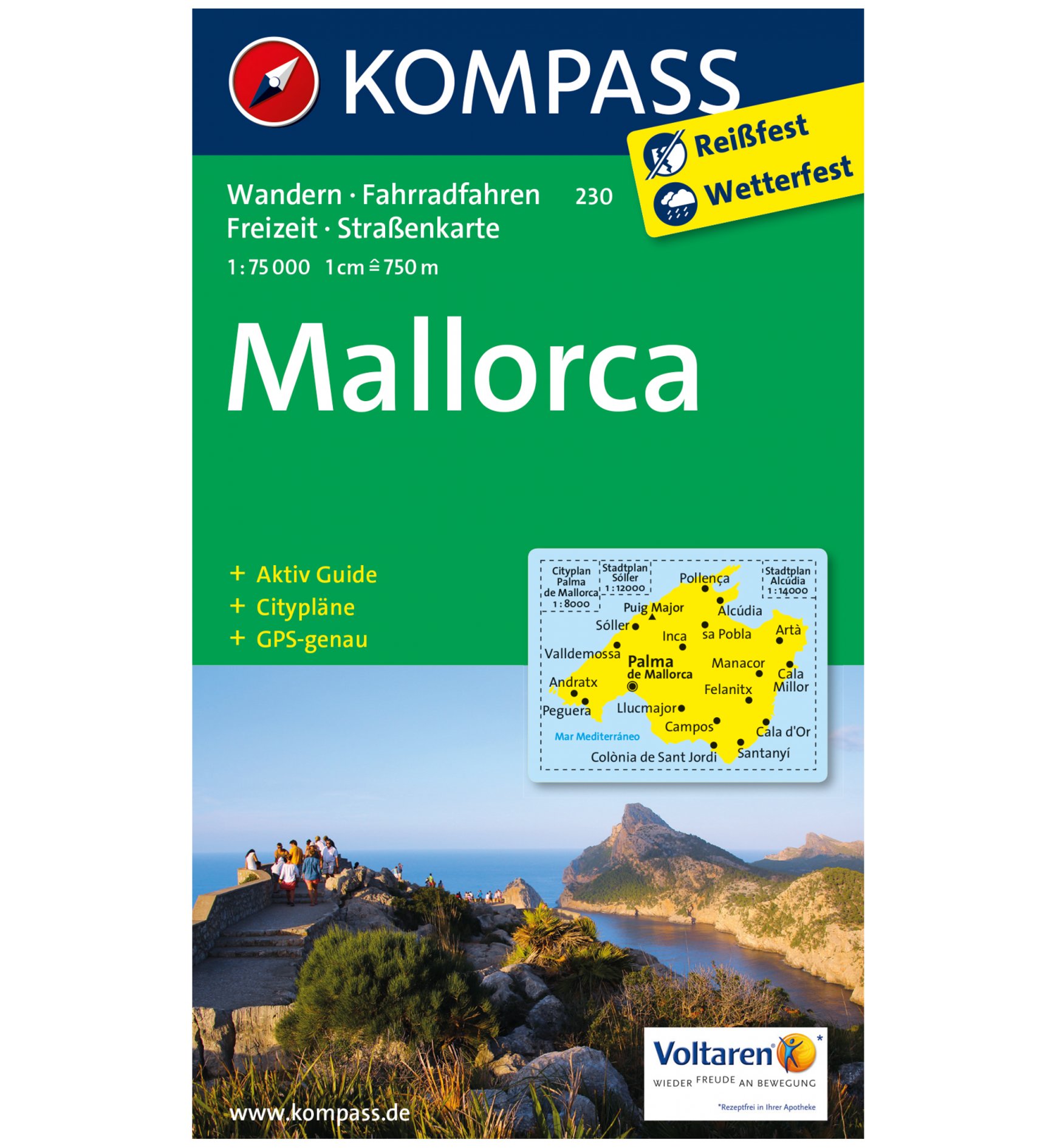 Kompass Karte Nr. 230 Mallorca 1:75.000 | Sportler.com