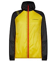 La Sportiva Blizzard Windbreaker - giacca trail running - uomo, Black/Yellow