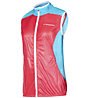 La Sportiva Briza Windbreaker W - gilet trail running - donna, Red/Light Blue