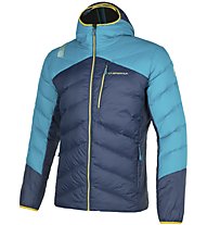 La Sportiva Deimos Down - giacca in piuma - uomo, Dark Blue/Light Blue/Yellow
