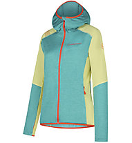 La Sportiva Existence Hoody W - felpa in pile - donna, Green/Orange