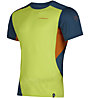 La Sportiva Grip M - T-Shirt - Herren, Light Green/Dark Blue/Orange