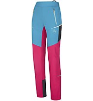 La Sportiva Ikarus Pant - pantaloni scialpinismo - donna, Pink/Light Blue/Black