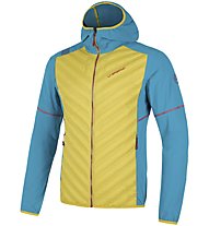 La Sportiva Koro M - giacca trail running - uomo , Yellow/Light Blue/Red