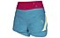 La Sportiva Parallel Primaloft - pantaloni corti scialpinismo - donna, Light Blue/Pink