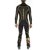 La Sportiva Stratos Racing II - tuta sci alpinismo - uomo , Black/Yellow/Orange 