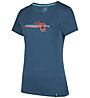 La Sportiva Stripe Cube W - T-shirt - donna, Blue/Orange