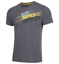 La Sportiva Stripe Evo M - Kletter-T-Shirt - Herren, Grey/Yellow/Black/Azure
