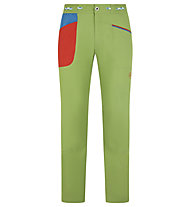 La Sportiva Talus M - pantaloni arrampicata - uomo, Light Green/Red/Light Blue