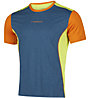 La Sportiva Tracer M - T-shirt trailrunning - uomo, Blue/Orange/Yellow