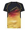 La Sportiva Wave M - T-Shirt trail running - uomo, Black/Yellow