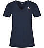 Le Coq Sportif  Ess SS Col V N2 W - T-Shirt - Damen , Blue