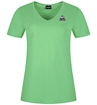 Le Coq Sportif  Ess SS Col V N2 W - T-Shirt - Damen , Green