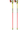 Leki Worldcup Racing Comp Jr - bastoncini sci alpino - bambino, Red/Yellow/Black