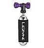 Lezyne Contr drive with CO2 16g - Kartusche CO2 mit Adapter, Silver/Purple