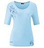 Maier Sports Irmi - Damen-T-Shirt, Light Blue/Blue
