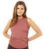 Mandala Side Ruffled - Top Fitness - donna, Red