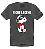 Mc2 Saint Barth Snoopy Night T-shirt - Herren, Nero