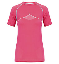 Meru Aniak SS - maglietta tecnica - donna, Pink/Grey