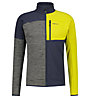 Meru Busselton Mock Neck Fz - felpa in pile - uomo, Blue/Grey/Yellow