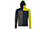 Meru Bussleton Kids Fleece Hoody - felpa in pile - bambino, Blue/Yellow/Grey