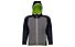 Meru Hamilton Boys Stretch Wool Fix Hood - Fleecejacke - Kinder, Grey/Dark Blue/Green
