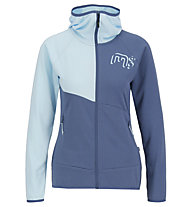 Meru Noatak W - felpa in pile - donna, Light Blue/Blue