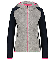 Meru Selawik - giacca in pile - donna , Grey/Dark Blue